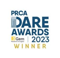DARE Awards winner 2023 badge
