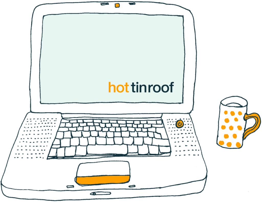 Illustration of laptop used by Edinburgh PR Agency to describe PR Services