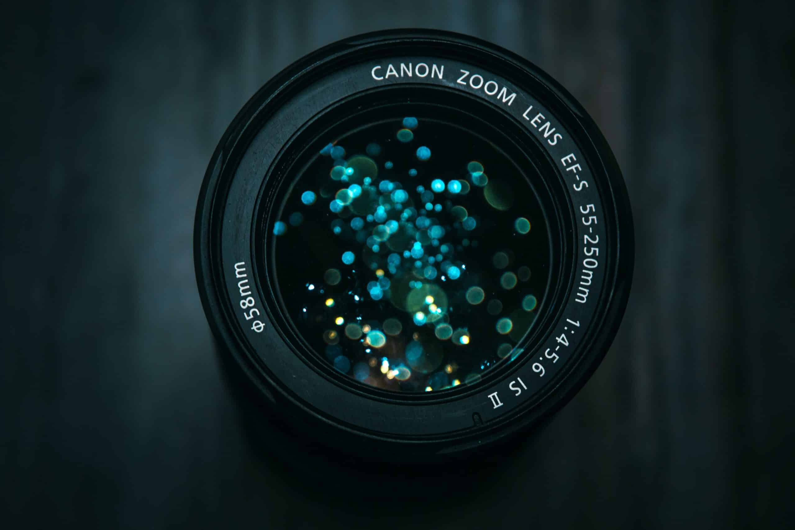 camera lens up close