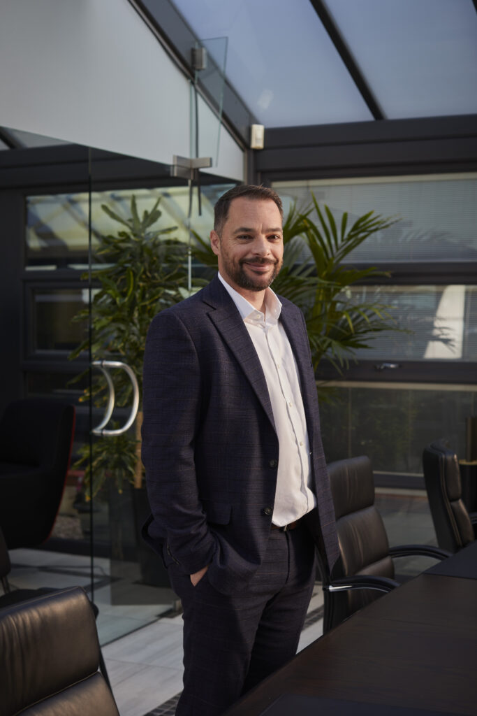 Scott Lutton, National Operations Director at Vital Energi, photographed for a Hot Tin Roof PR agency press release on RE:FIT decarbonisation.